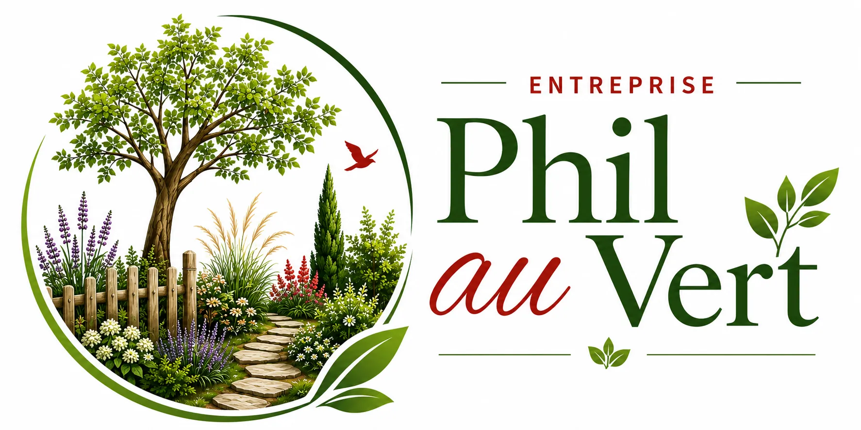 LOGO PHIL AU VERT